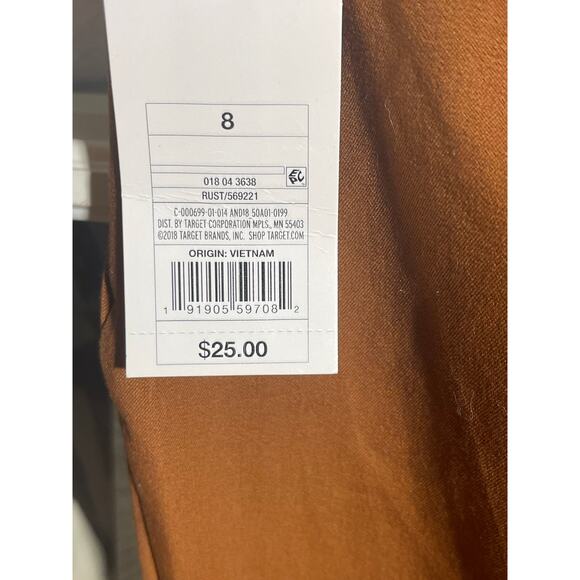 Burnt orange NWT high rise stretch dress pants women’s size 8 - Picture 3 of 7